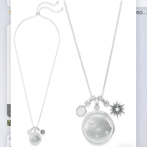 Kendra Scott Rhodium Plated Cancer Charm Necklace - Picture 3 of 8